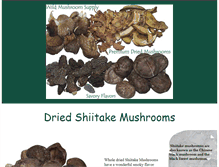 Tablet Screenshot of driedshiitakemushrooms.com